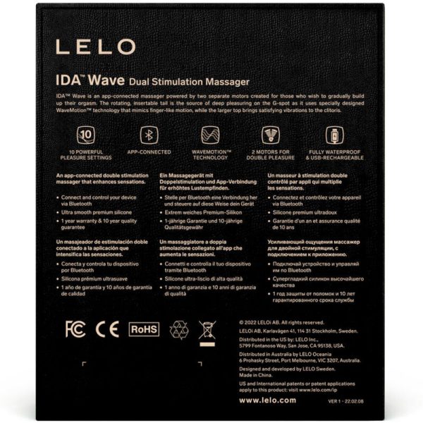 LELO IDA WAVE MASSAGEIRO PARA CASAIS CORAL VERMELHO - Imagen 5