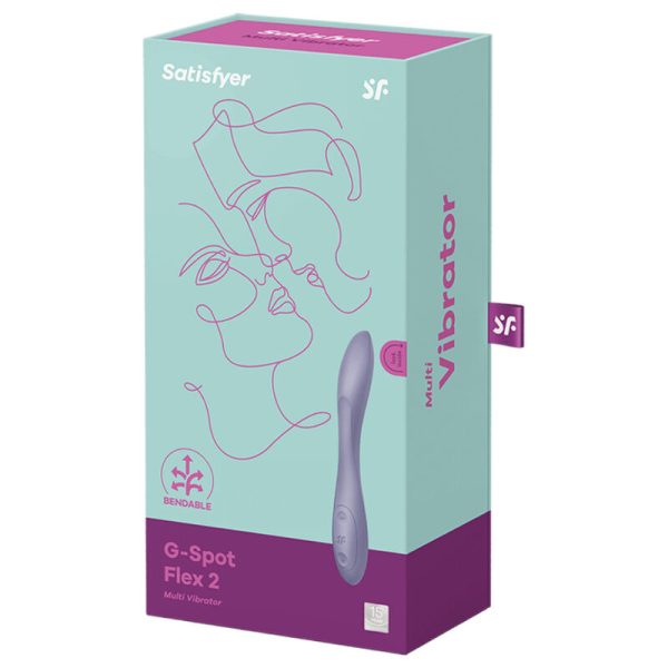 SATISFYER G-SPOT FLEX 2 MULTI VIBRADOR - ROXO - Imagen 4