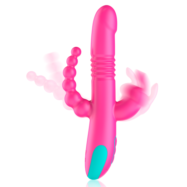 HAPPY LOKY - DONALD ESTIMULAÇÃO TRIPLA: RELÓGIO ANAL, PONTO G E CLITORAL COMPATÍVEL COM TECNOLOGIA SEM FIO - Imagen 2