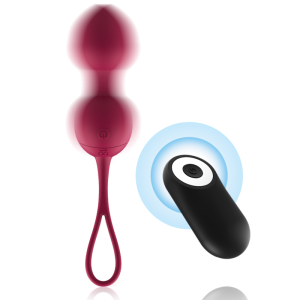 CICI BEAUTY- CONTROLE REMOTO PREMIUM SILICONE 3 VIBRANTES KEGEL BEADS - Imagen 2