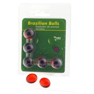 TALOKA - 5 BOLAS BRASILEIRAS MORANGO GEL ÍNTIMO