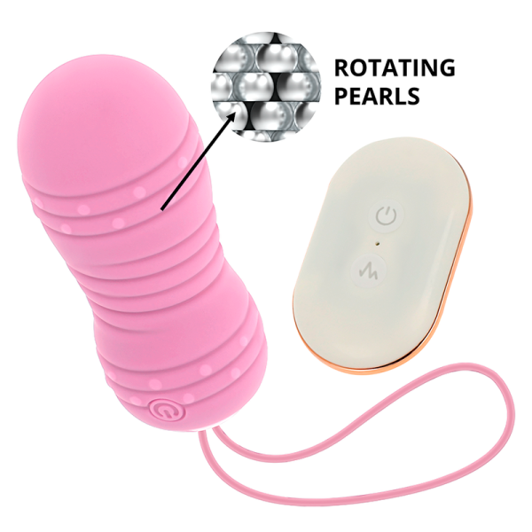 OHMAMA - OVO DE CONTROLE REMOTO 7 MODOS DE ROTAÇÃO ROSA - Imagen 3
