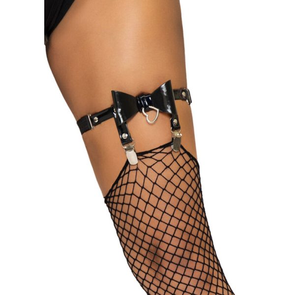 LEG AVENUE LIGUERO ALTO DE CUERO VEGANO  - - Imagen 3