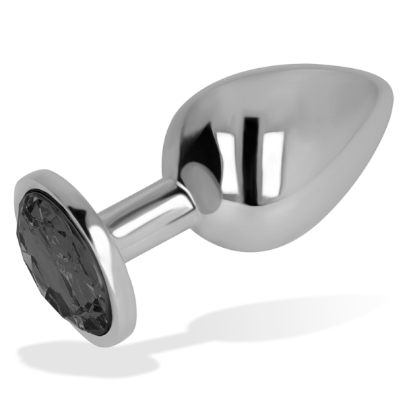OHMAMA - PLUG ANAL COM CRISTAL PRETO 8 CM - Imagen 3