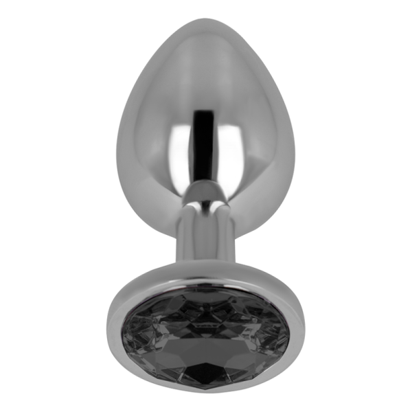 OHMAMA - PLUG ANAL COM CRISTAL PRETO 8 CM - Imagen 2