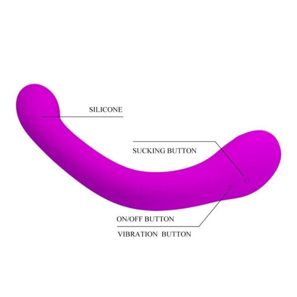 PRETTY LOVE ALEX VIBRADOR E ESTIMULADOR - ROXO - Imagen 4