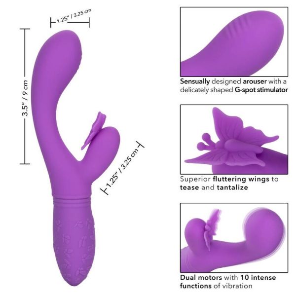 CALIFÓRNIA EXÓTICO BEIJO DE BORBOLETA FLUTTER VIOLETA - Imagen 2