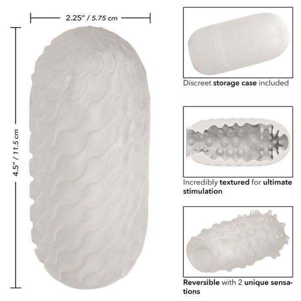 CALIFÓRNIA EXÓTICOS REVERSÍVEL NUBBY STROKER - Imagen 2
