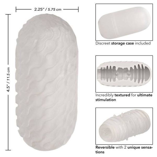CALIFÓRNIA EXOTICS REVERSIBLE RIBBED STROKER - Imagen 2