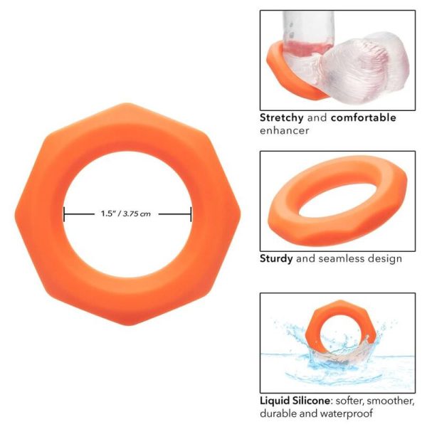 CALIFÓRNIA EXOTICS ALPHA SEXAGON ANEL LARANJA - Imagen 4