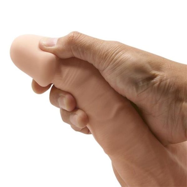 BELO ENCONTRO BAHAMUT DILDO REALÍSTICO E FLEXÍVEL 21,8 CM - CARNE - Imagen 7