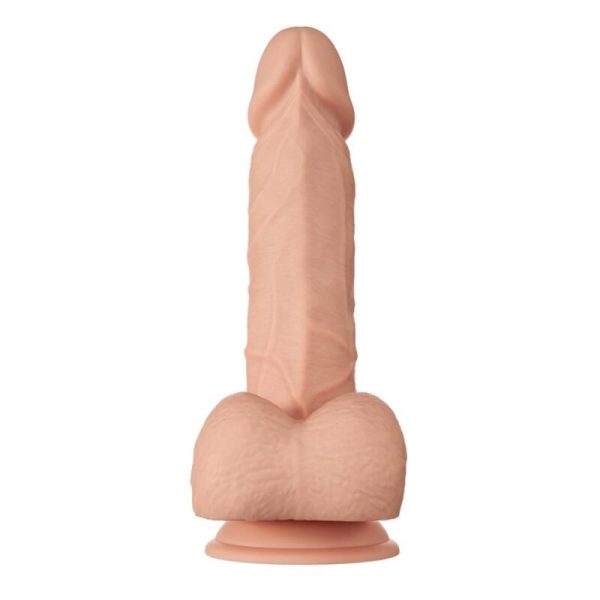 BELO ENCONTRO BAHAMUT DILDO REALÍSTICO E FLEXÍVEL 21,8 CM - CARNE - Imagen 4