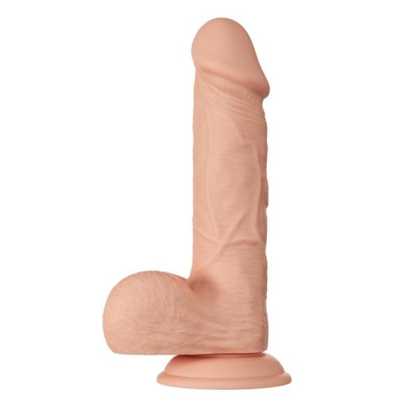BELO ENCONTRO BAHAMUT DILDO REALÍSTICO E FLEXÍVEL 21,8 CM - CARNE - Imagen 5