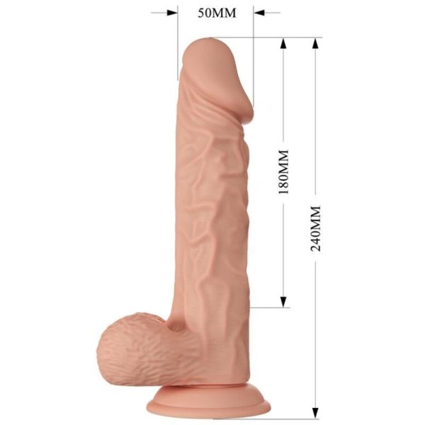 BELO ENCONTRO BURAQUE REALÍSTICO E FLEXÍVEL DILDO 24 CM - CARNE - Imagen 6