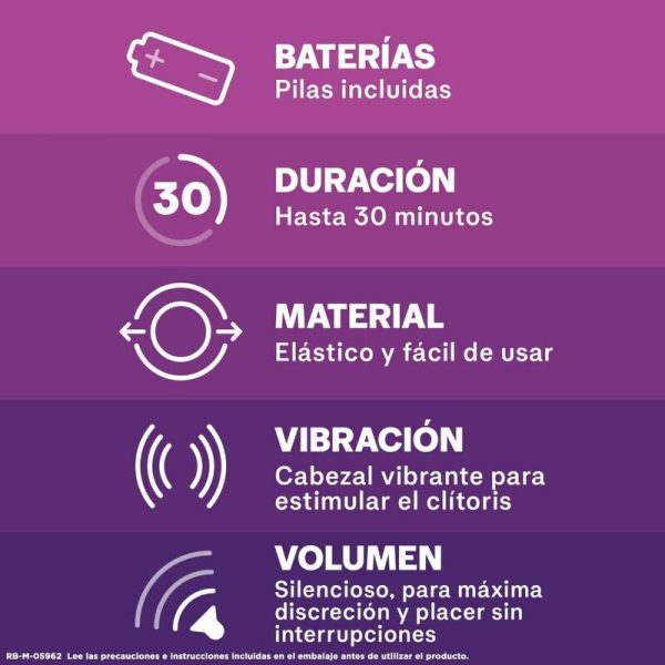 DUREX - ANEL PARA PÉNIS VIBRANTE INTENSO DIABLILLO - Imagen 2