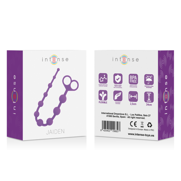 INTENSO JAIDEN ANAL BEADS PURPLE - Imagen 5