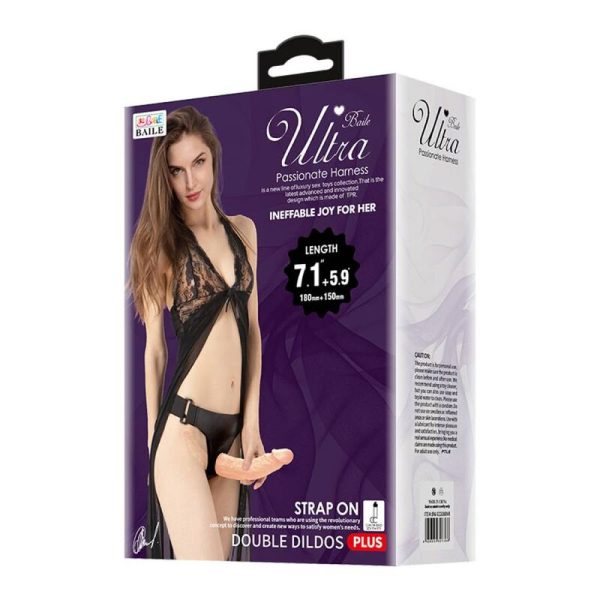 BAILE - ULTRA PASSIONATE HARNESS DOUBLE DILDOS WITH HARNESS - Imagen 7