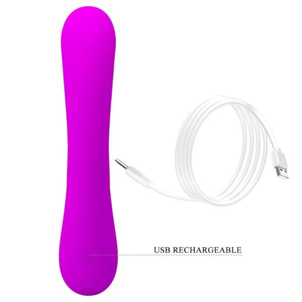 PRETTY LOVE - SINCERE SILICONE VIBRATOR AND STIMULATOR PURPLE - Imagen 8