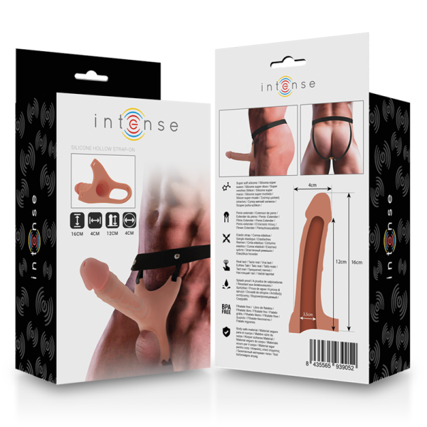 INTENSO - EXTENSO DE SILICONE OCO STRAP-ON 16 X 3,5 CM - Imagen 8