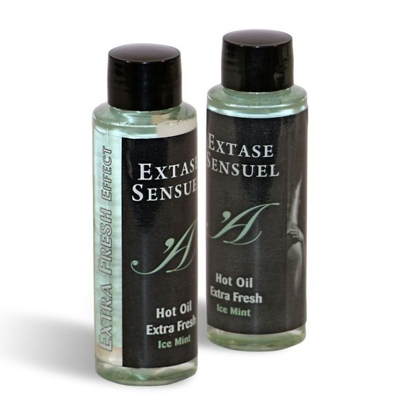 EXTASE SENSUEL HOT OIL EXTRA FRESH ICE 100ML - Imagen 2