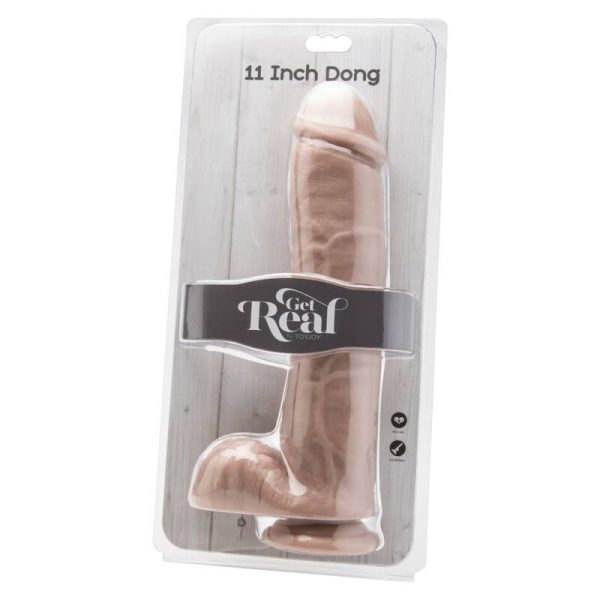 GET REAL - DILDO 28 CM COM BOLAS PELE - Imagen 2