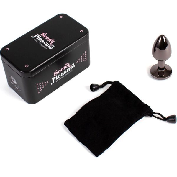 SECRET PLAY - BUTT PLUG DE GUNMETAL TAMANHO PEQUENO 7 CM - Imagen 4