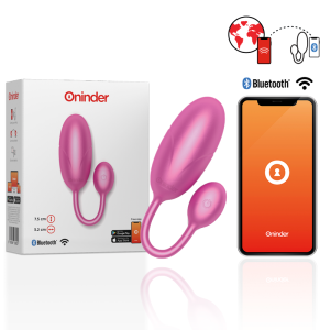 ONINDER - OVO VIBRANTE TÓQUIO  7,5 X 3,2 CM APLICATIVO GRATUITO
