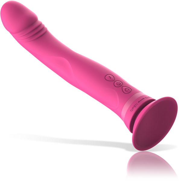 INTENSO - MICHELANGELO DILDO VIBRADOR SILICONE ROSA - Imagen 5