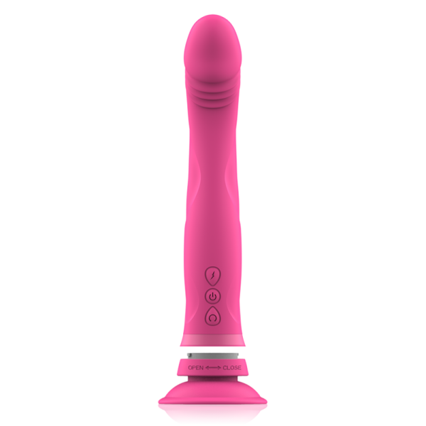 INTENSO - MICHELANGELO DILDO VIBRADOR SILICONE ROSA - Imagen 3