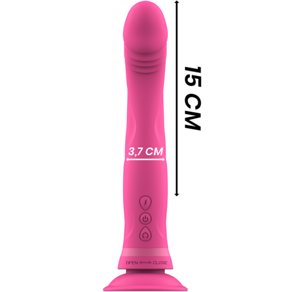 INTENSO - MICHELANGELO DILDO VIBRADOR SILICONE ROSA - Imagen 4