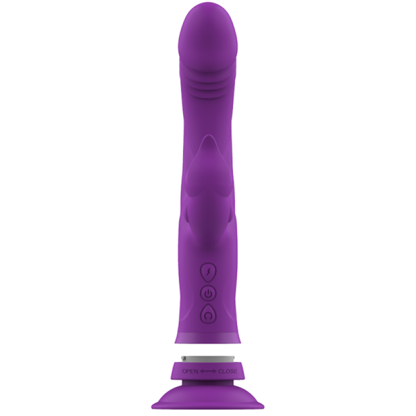 INTENSE - CASANOVA VIBRATOR RABBIT SILICONE TRIPLE ENGINE PURPLE - Imagen 5