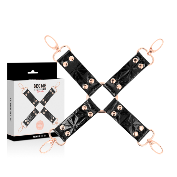BEGME - BLACK EDITION HOG TIE DE COURO VEGANO - Imagen 2