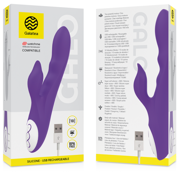 GALATEA - VIBRADOR GALO LILAC COMPATÍVEL COM A TECNOLOGIA WATCHME WIRELESS - Imagen 2