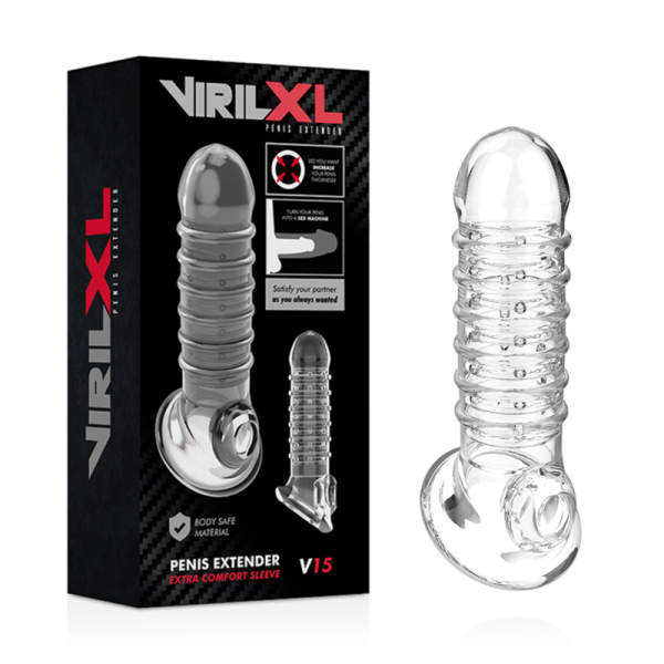 VIRILXL - EXTENSÃO DO PÊNIS E BAINHA V15 TRANSPARENTE - Imagen 2