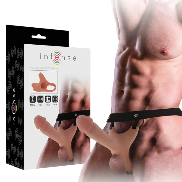 INTENSO - EXTENSO DE SILICONE OCO STRAP-ON 16 X 3,5 CM - Imagen 2