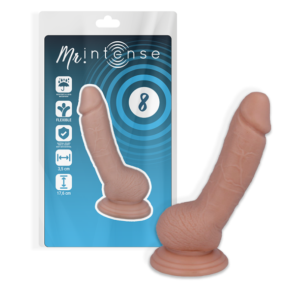 MR INTENSE - 8 REALISTIC PENIS 17.6 -OU- 3.5cm - Imagen 2