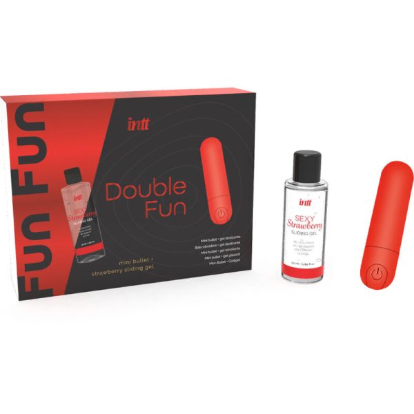 INTT RELEASES - DUPLO FUN KIT COM BALA VIBRANTE E GEL DE MASSAGEM DE MORANGO - Imagen 3