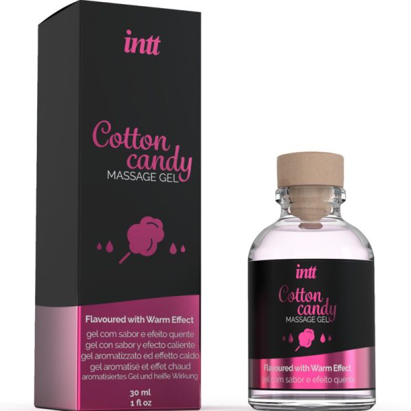 INTT MASSAGE & ORAL SEX - GEL DE MASSAGEM COM SABOR ALGODÃO DOCE E EFEITO AQUECENTE - Imagen 2