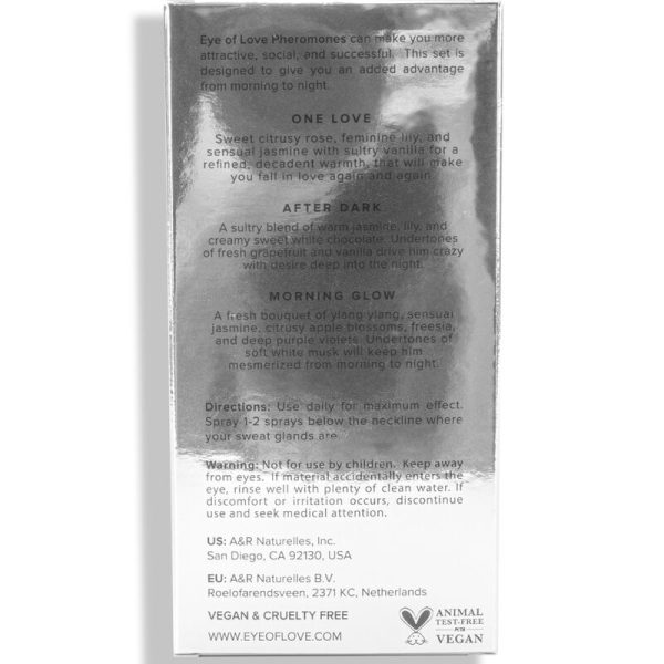 EYE OF LOVE - EOL PHR PARFUM 10 ML SET/3 - MORNING GLOW, ONE LOVE, AFTER DARK - Imagen 3