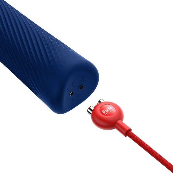 FÁBRICA DIVERTIDA - VIM SILICONE RECARREGÁVEL VIBRATÓRIA PESADA RUMBLE WAND  MEIA-NOITE - Imagen 4