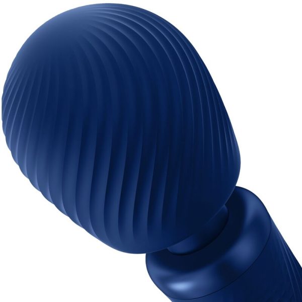 FÁBRICA DIVERTIDA - VIM SILICONE RECARREGÁVEL VIBRATÓRIA PESADA RUMBLE WAND  MEIA-NOITE - Imagen 3