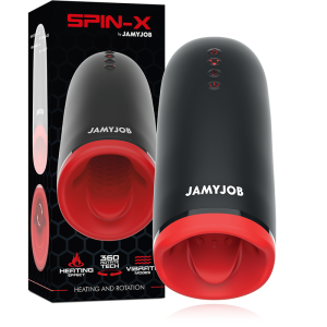 JAMYJOB - MASTURBADOR DE AQUECIMENTO E ROTAÇÃO SPIN-X