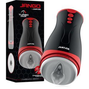 JAMYJOB - JANGO MASTURBADOR DE COMPRESSÃO E VIBRAÇÃO
