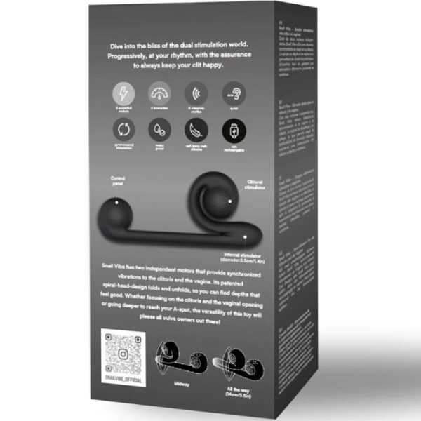 SNAIL VIBE - VIBRADOR MULTIAÇÃO PRETO - Imagen 5