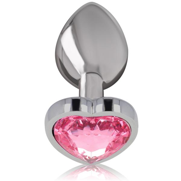 INTENSO - CORAÇÃO ROSA DE ALUMÍNIO METAL PLUGUE ANAL TAMANHO L - Imagen 2