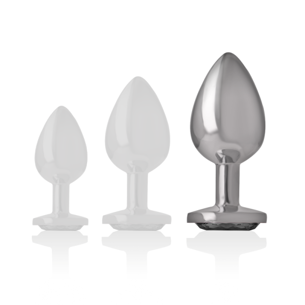 INTENSO - BRANCO CORAÇÃO DE ALUMÍNIO METAL PLUGUE ANAL TAMANHO G - Imagen 5