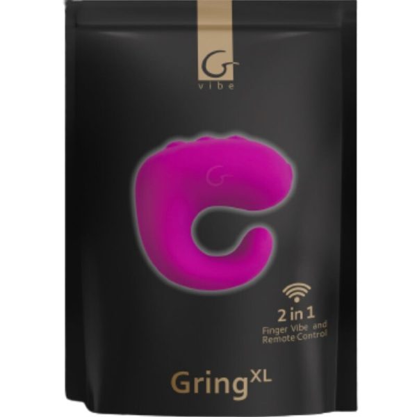 BRINQUEDOS DIVERTIDOS GRING XL DEDO VIBRADOR FRAMBOESA DOCE - Imagen 3