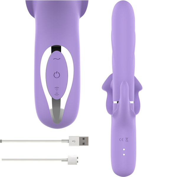 INTENSO - BILLIE MULTIFUNÇÃO VIBRADOR RECARREGÁVEL SUCÇÃO E PULSAÇÃO ROXO - Imagen 4