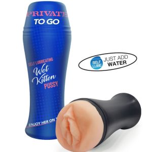 PRIVADO - MASTURBADOR WET KITTEN AUTO LUBE TO GO