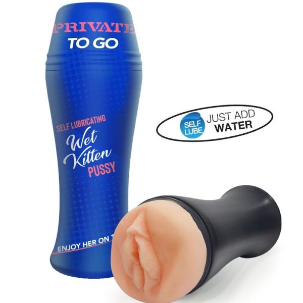 PRIVADO - MASTURBADOR WET KITTEN AUTO LUBE TO GO